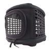 Hard Shelled Perforate Lightweight Collapsible Military Grade Transporter Small Med Pet Carrier Gray Black