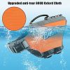 Dog Life Jacket; Reflective Safety Vest Adjustable Pet Life Preserver with Strong Buoyancy and Durable Rescue Handle for Swimming; Surfing; Boating
