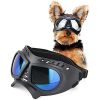Dog Glasses Small Large Dog Goggles Dog UV Sunglasses Windproof Waterproof Long Snout Dogs Mask with Soft Frame Adjustable Straps Black