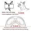 Dog Glasses Small Large Dog Goggles Dog UV Sunglasses Windproof Waterproof Long Snout Dogs Mask with Soft Frame Adjustable Straps Black