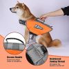 Dog Life Jacket; Reflective Safety Vest Adjustable Pet Life Preserver with Strong Buoyancy and Durable Rescue Handle for Swimming; Surfing; Boating