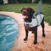 Dog Life Jacket With Shark Fin; Lifesaver Vests with Rescue Handle for Small Medium and Large Dogs; Pet Safety Swimsuit for Pool or Beach
