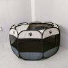 Oxford cloth folding pet playpen cat dog  small dog or cat whelping room octagonal pet containment