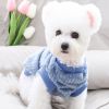 Pet Sweater; Warm Winter Plush Dog Cat Sweater Knitwear For Small & Medium Dogs