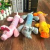 1PC Pet Squeaky Chew Toy Four-legged Long Pet Plush Bite-Resistant  Assorted animal styles Puppy Toy Pet Supplies