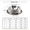 Pet Feeding Bowls Stainless Steel Non-slip Dog Bowl Durable Anti-spill Cat Puppy Feeder For Dogs