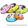 Pet Feeding Bowls Stainless Steel Non-slip Dog Bowl Durable Anti-spill Cat Puppy Feeder For Dogs