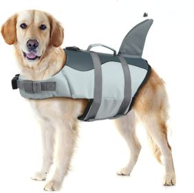 Dog Life Jacket With Shark Fin; Lifesaver Vests with Rescue Handle for Small Medium and Large Dogs; Pet Safety Swimsuit for Pool or Beach (colour: Rose, size: XS)