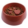 Pet Supplies Dog Paw Shaped Food Bowl Slow Feeder Food Bowl Thick Plastic Bowl Puzzle Bowl