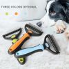 Professional Pet De-shedding Brush 2 Sided De-matting Dog Comb Cat Brush Rake Puppy Grooming Tools Undercoat Shedding