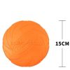 Pet UFO shape Frisbee Toy Small Medium Large Dog Frisbee Discs for Play and Training Interactive Toy Puppy Rubber Fetch Game 15CM