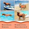 Dog Life Jacket; Reflective Safety Vest Adjustable Pet Life Preserver with Strong Buoyancy and Durable Rescue Handle for Swimming; Surfing; Boating