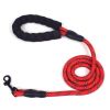 Pet Leash Reflective Strong Dog 5' Long with Comfortable Padded Handle Heavy Duty Training Durable Nylon Rope Leashes