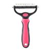 Professional Pet De-shedding Brush 2 Sided De-matting Dog Comb Cat Brush Rake Puppy Grooming Tools Undercoat Shedding
