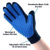 Dog Cat Grooming De Shedding Gloves Effective  Back Hair Removal Massage While  Bathing Fur Hair Removal