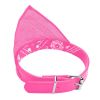 Adjustable Bandana And Leather Pet Collar Triangle Scarf Shape