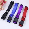 Pet Dog Solid Color Puppy Collars Tiny to Small Dogs Quick Snap Buckle Dog Collar