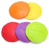 Pet UFO shape Frisbee Toy Small Medium Large Dog Frisbee Discs for Play and Training Interactive Toy Puppy Rubber Fetch Game 15CM