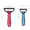 Professional Pet De-shedding Brush 2 Sided De-matting Dog Comb Cat Brush Rake Puppy Grooming Tools Undercoat Shedding