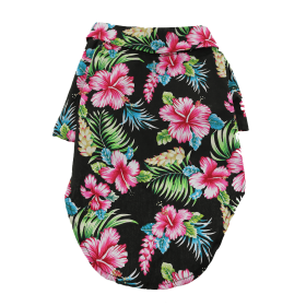 Hawaiian Camp Shirt 100 % Cotton Assorted fun Prints (Color: Paradise Nights, size: XX-Small)