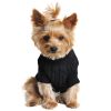 Dog Cable Knit Sweater 100% Cotton Jet Black