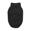 Dog Cable Knit Sweater 100% Cotton Jet Black